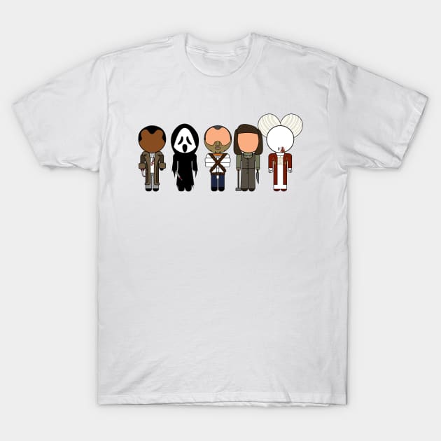 90s Horror Movie Icons - "Vector-Eds" T-Shirt by TwistedKoala